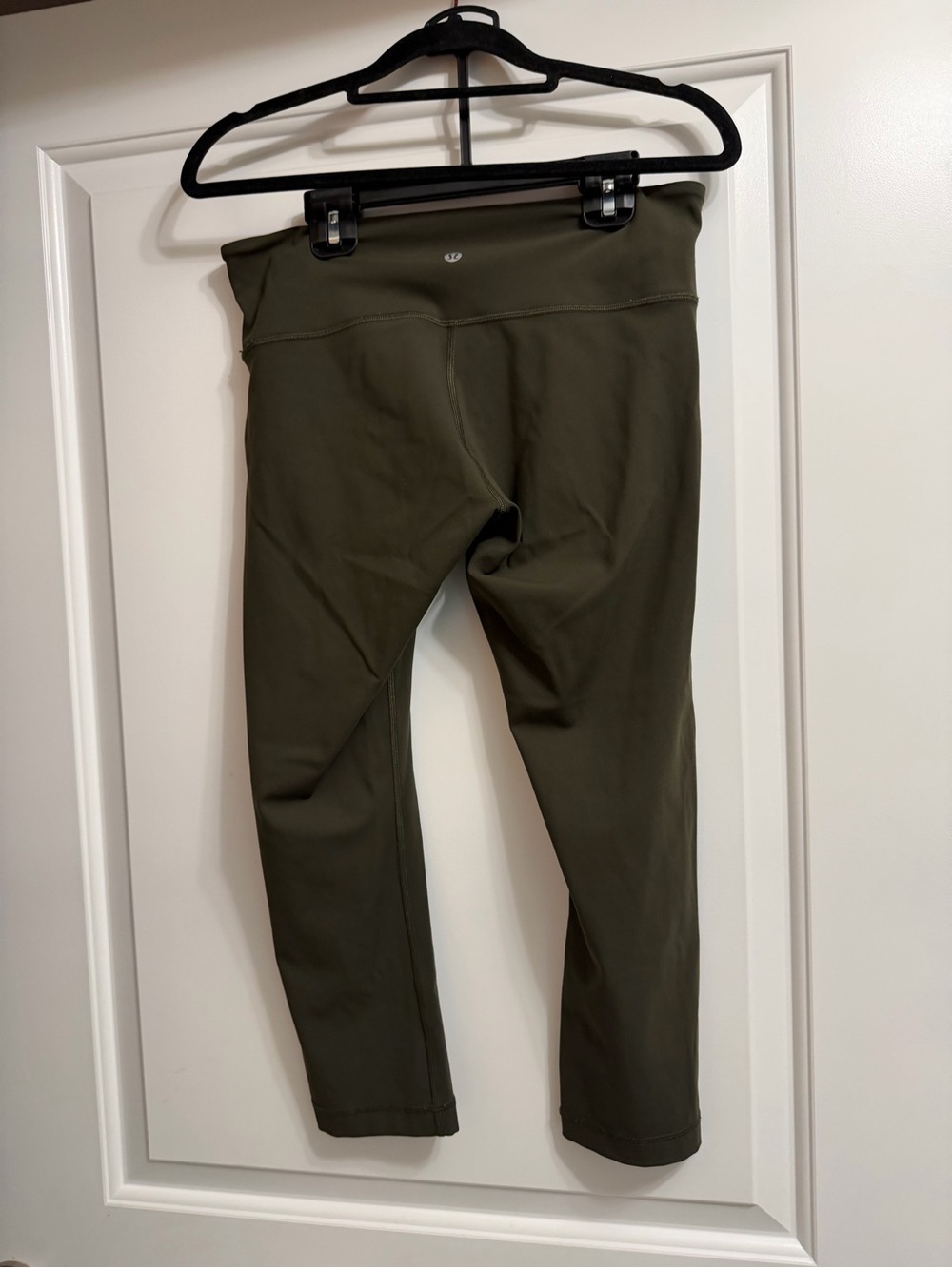 Lululemon Wunder Under Crop III 21” Dark Olive Luxtreme Leggings Size 8 - Picture 6 of 7